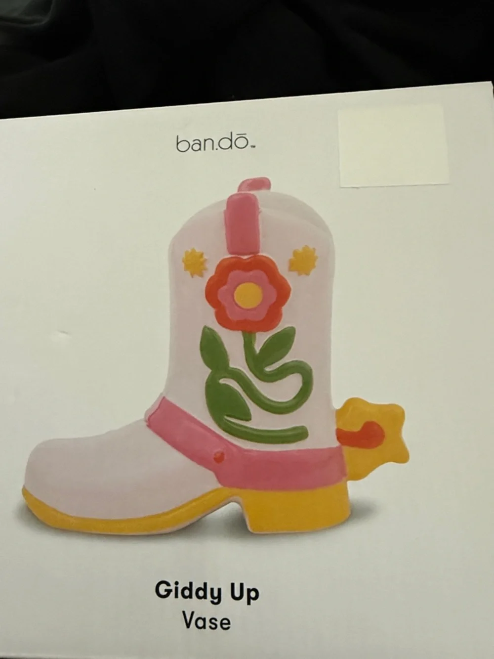 Last One..NIB Bando Giddy Up Vase